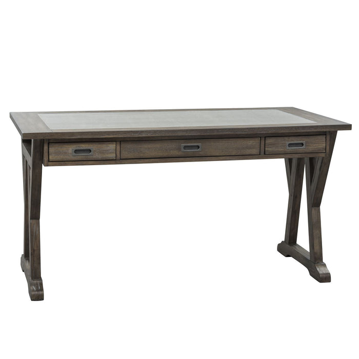 Liberty Furniture Stone Brook Laptop Desk in Rustic Saddle