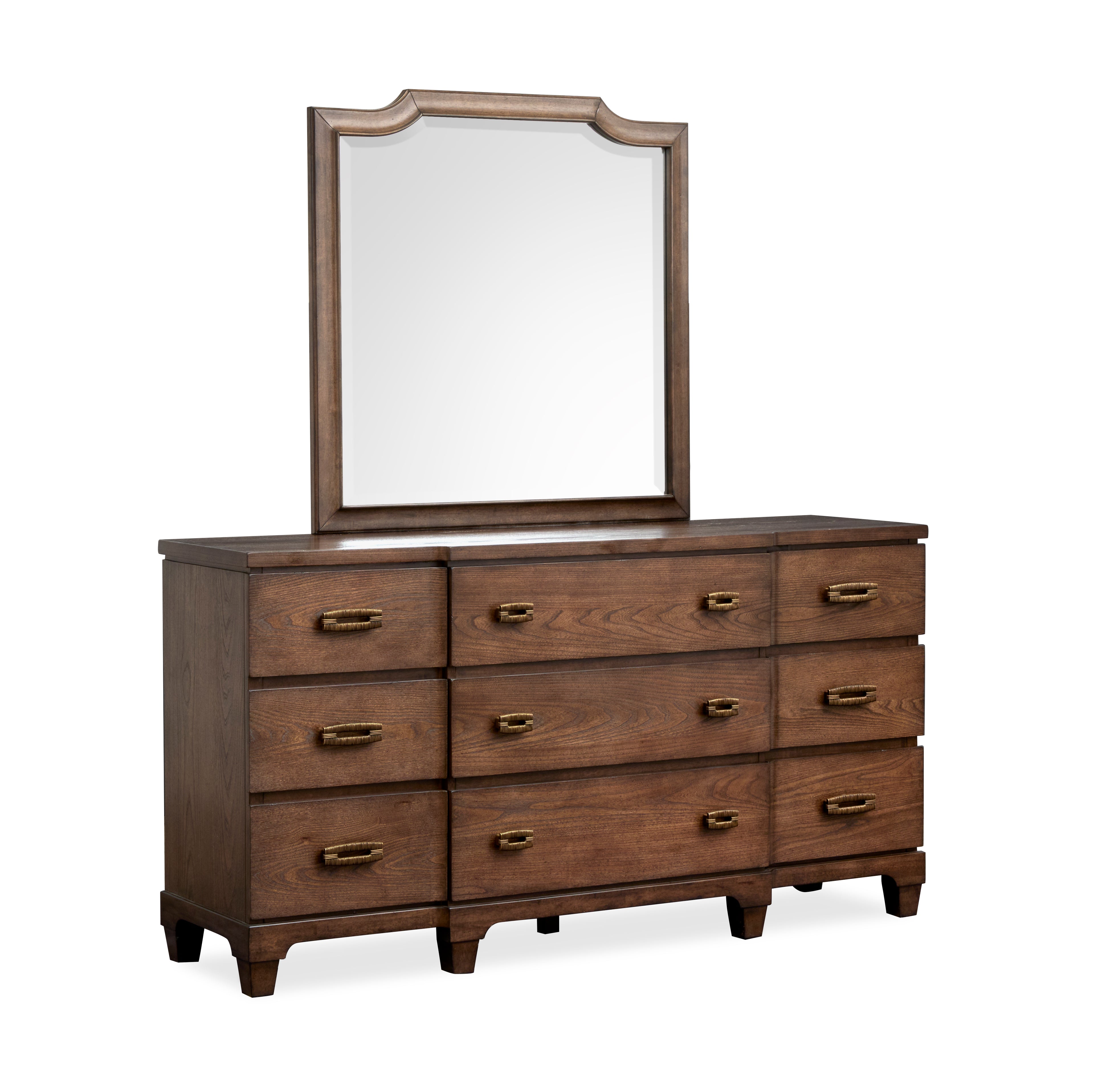 Magnussen Sugar Mill Shaped Mirror in Spiced Rum
