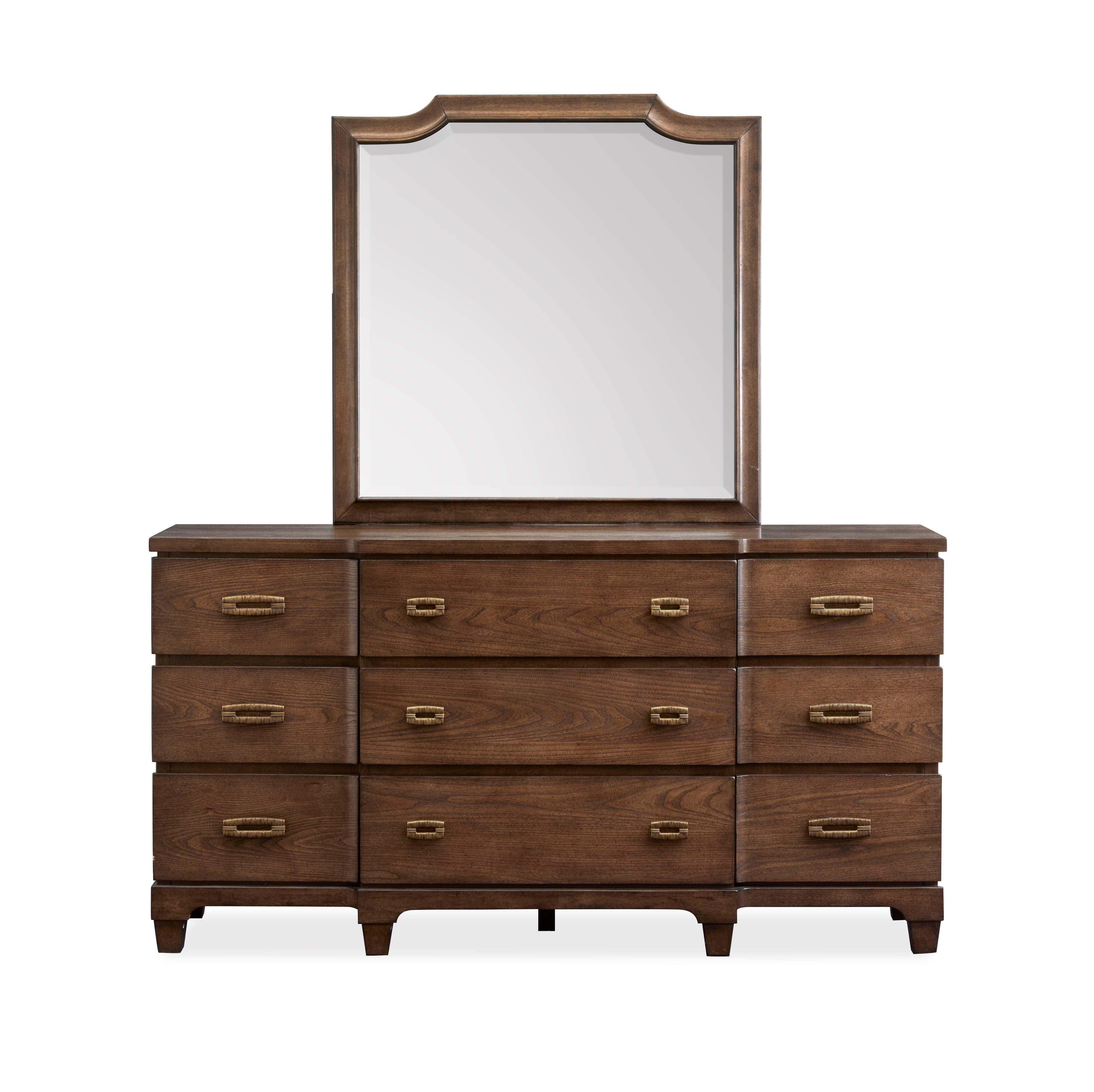 Magnussen Sugar Mill Shaped Mirror in Spiced Rum