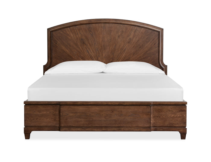 Magnussen Sugar Mill Panel Bed in Spiced Rum