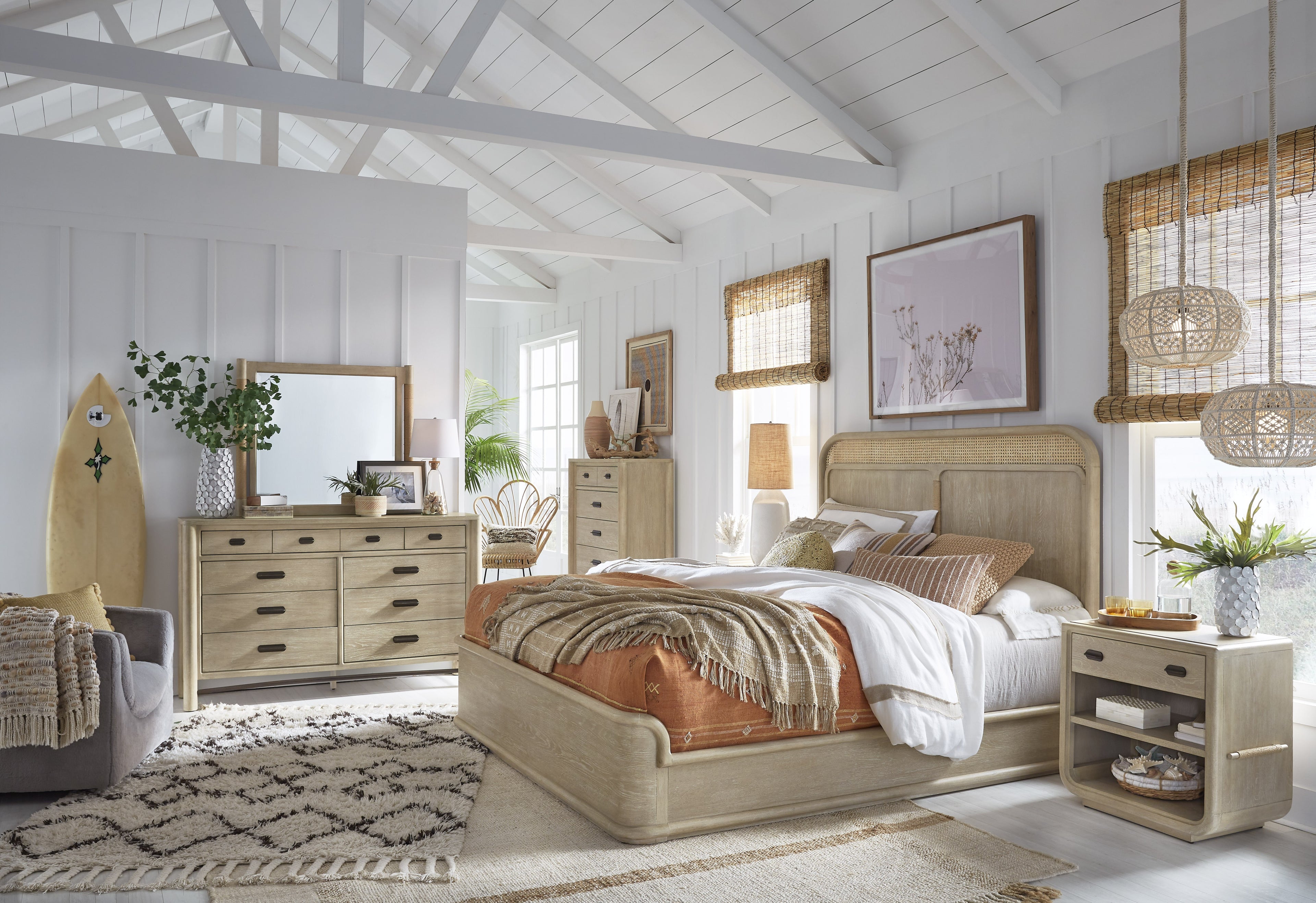 Magnussen Sunset Cove Panel Bed in Sanibel Brown
