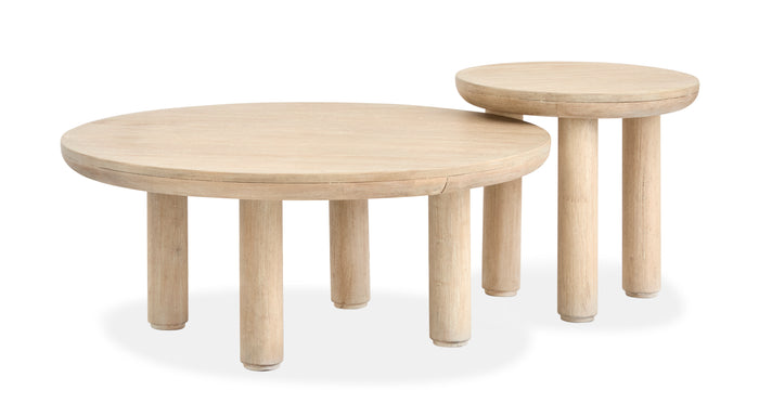 Magnussen Sunset Cove Nesting Cocktail Table w/Casters in Sanibel Brown