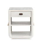 Magnussen Sunset Cove Chairside End Table in Moonlight Pearl