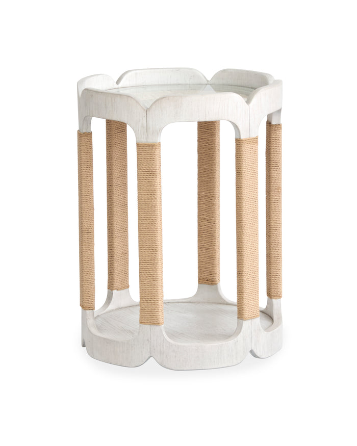 Magnussen Sunset Cove Drum Table in Moonlight Pearl