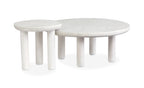 Magnussen Sunset Cove Nesting Cocktail Table w/Casters in Moonlight Pearl
