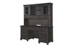 Sutton Place Credenza with Hutch in Weathered charcoal