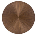 Hooker Furniture Eleana Round Dining Table with One 20-inch Leaf in Light Caramel/Sunlit Bronze