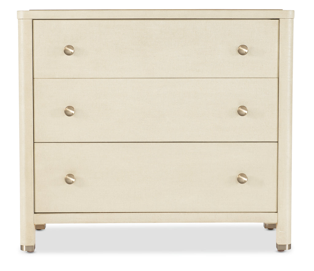 Hooker Furniture Archives Raffia Three-Drawer Chest in Browns