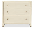 Hooker Furniture Archives Raffia Three-Drawer Chest in Browns