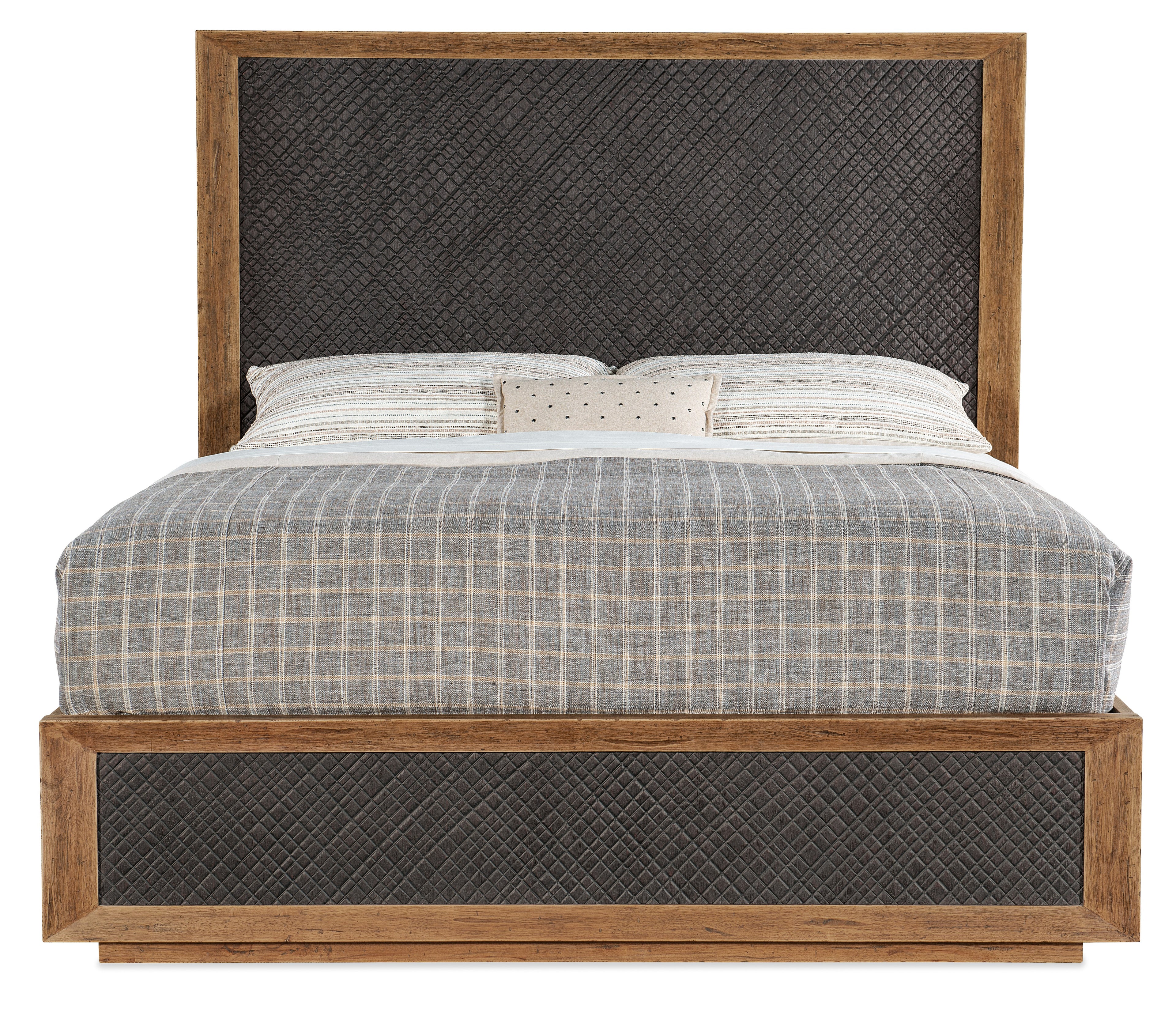 Hooker Furniture Big Sky Panel Bed in Medium Wood