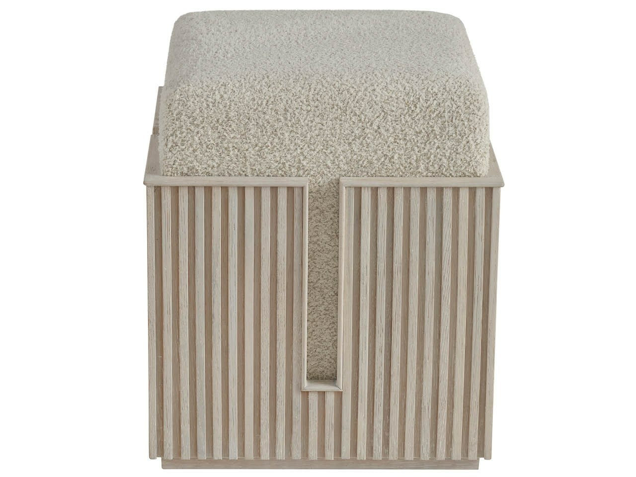 Universal Furniture Avaline Carmen Bunching Stool in White Oak