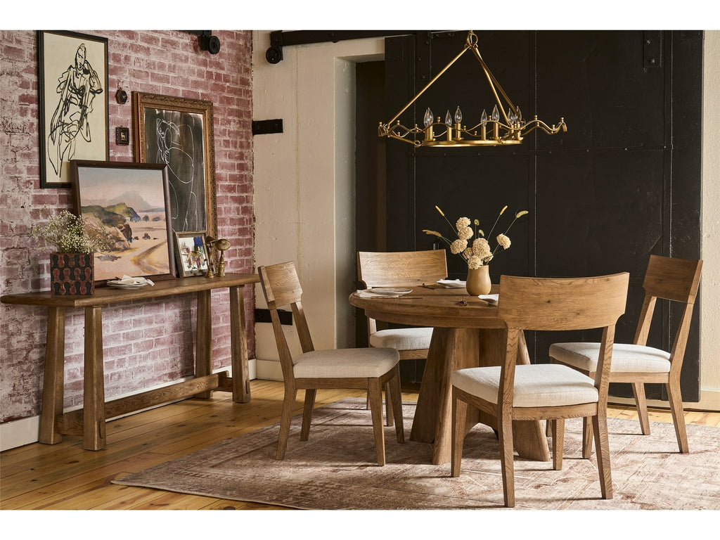 Universal Furniture Griffith Park Wood Back Side Chair in Sienna