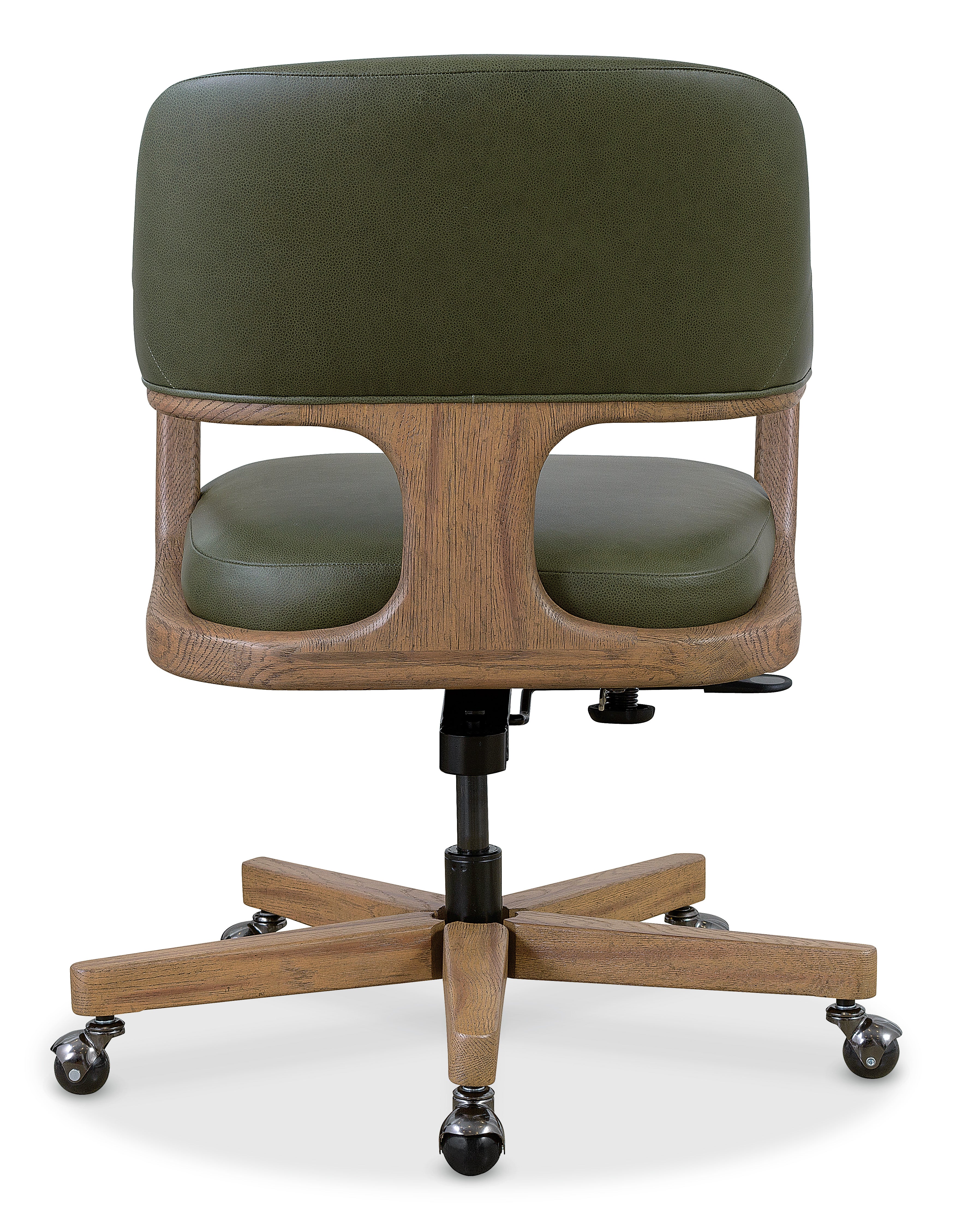 Hooker Furniture Briar Executive Swivel Tilt Chair in Green