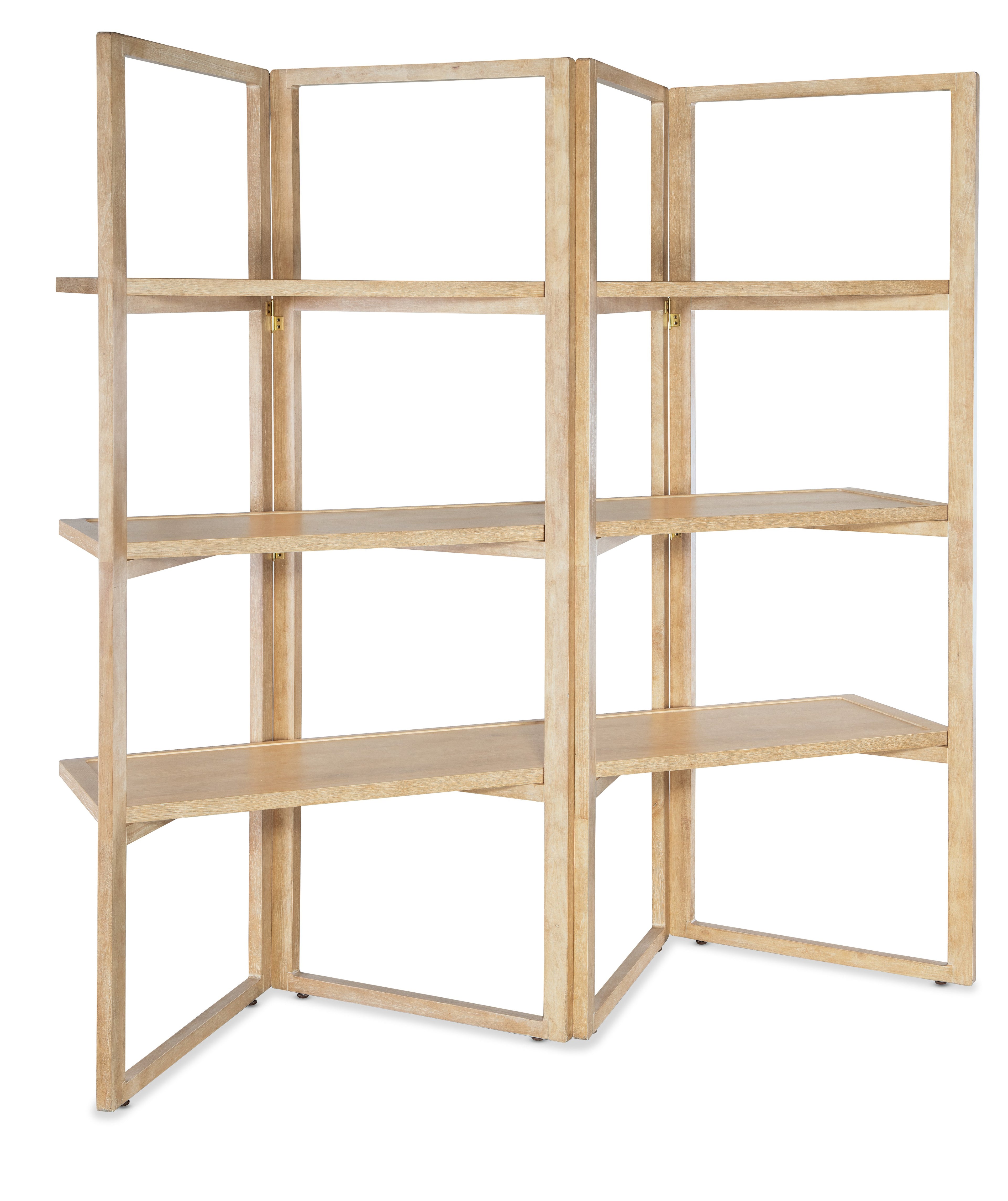 Hooker Furniture Retreat Folding Etagere in Light Wood