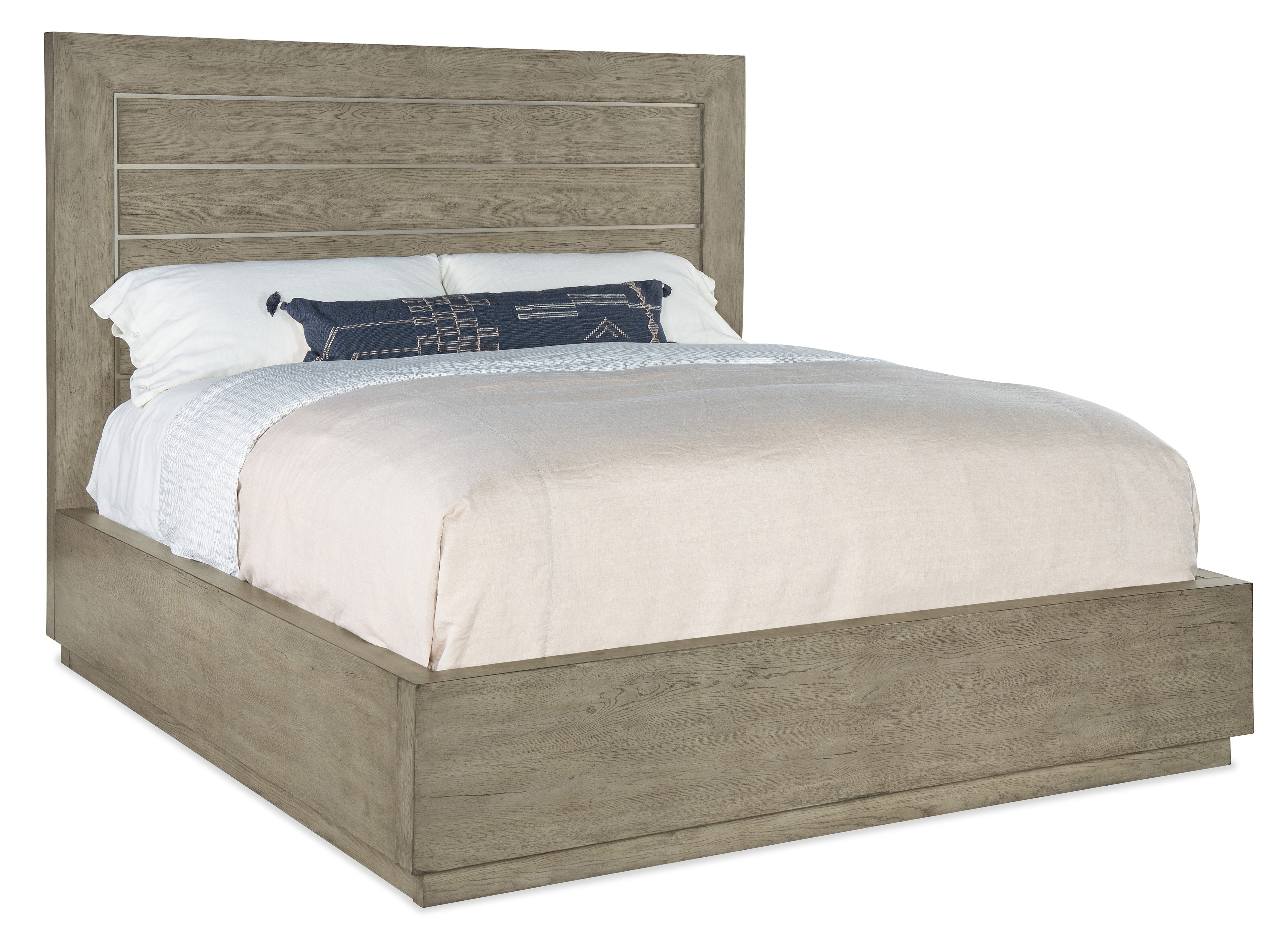 Hooker Furniture Linville Falls Mill Ridge Panel Bed in Mink
