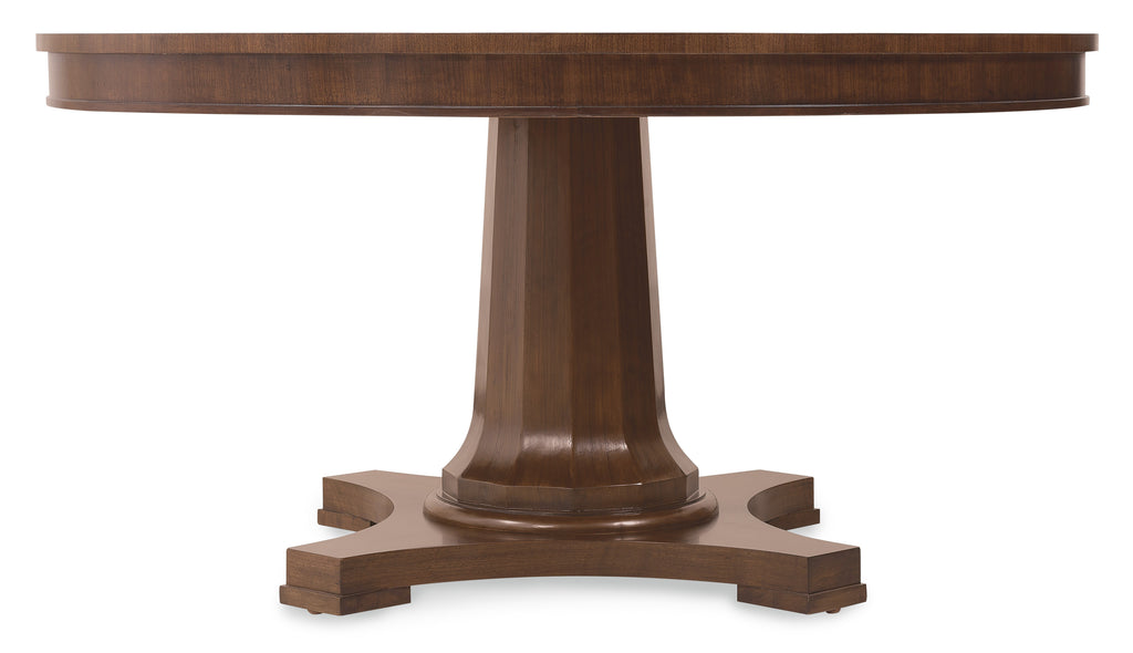 Hooker Furniture Archives Round Pedestal Dining Table in Walnut