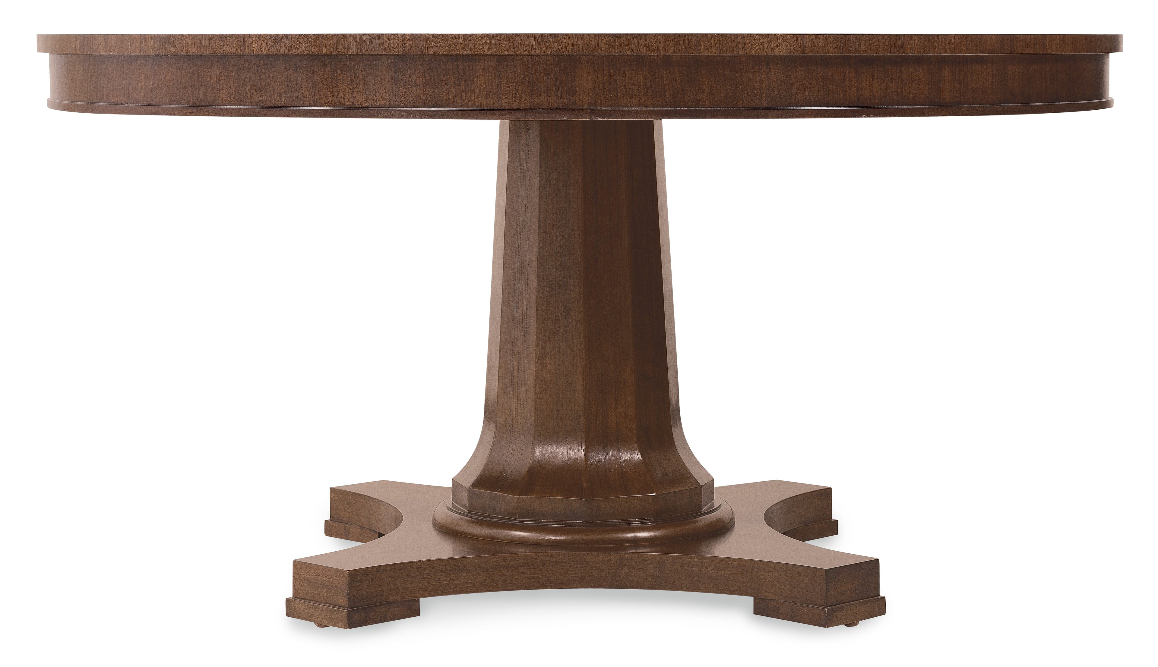 Hooker Furniture Archives Round Pedestal Dining Table in Walnut