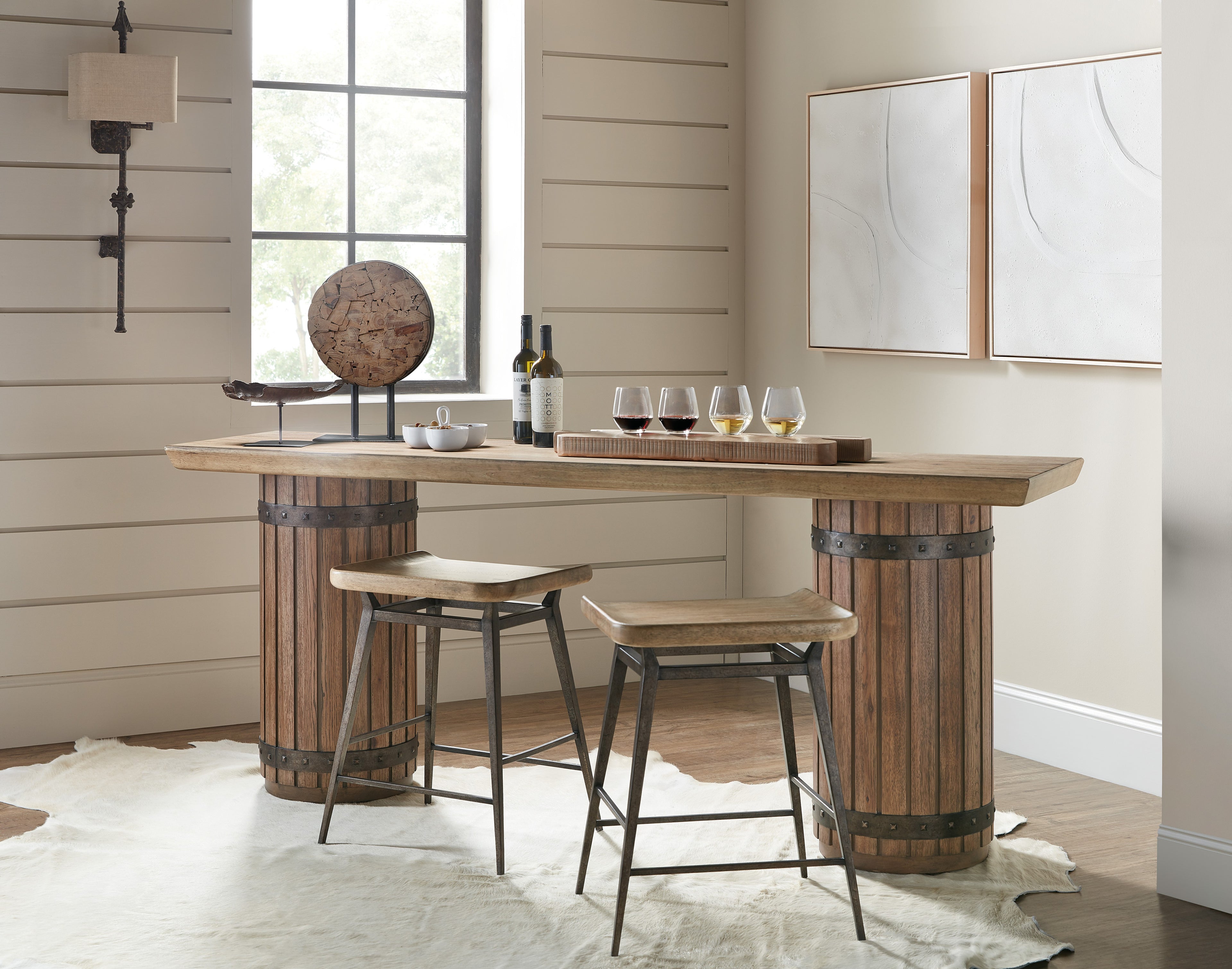 Hooker Furniture Vineyard Row Counter Chair in Sonoma