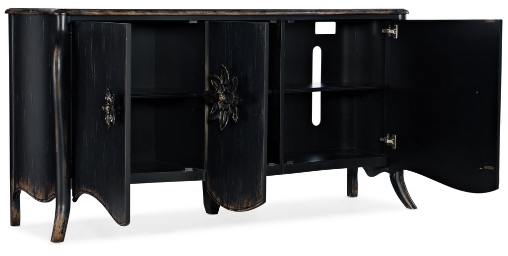 Hooker Furniture Sanctuary Bien Ame Buffet in Porte Noir