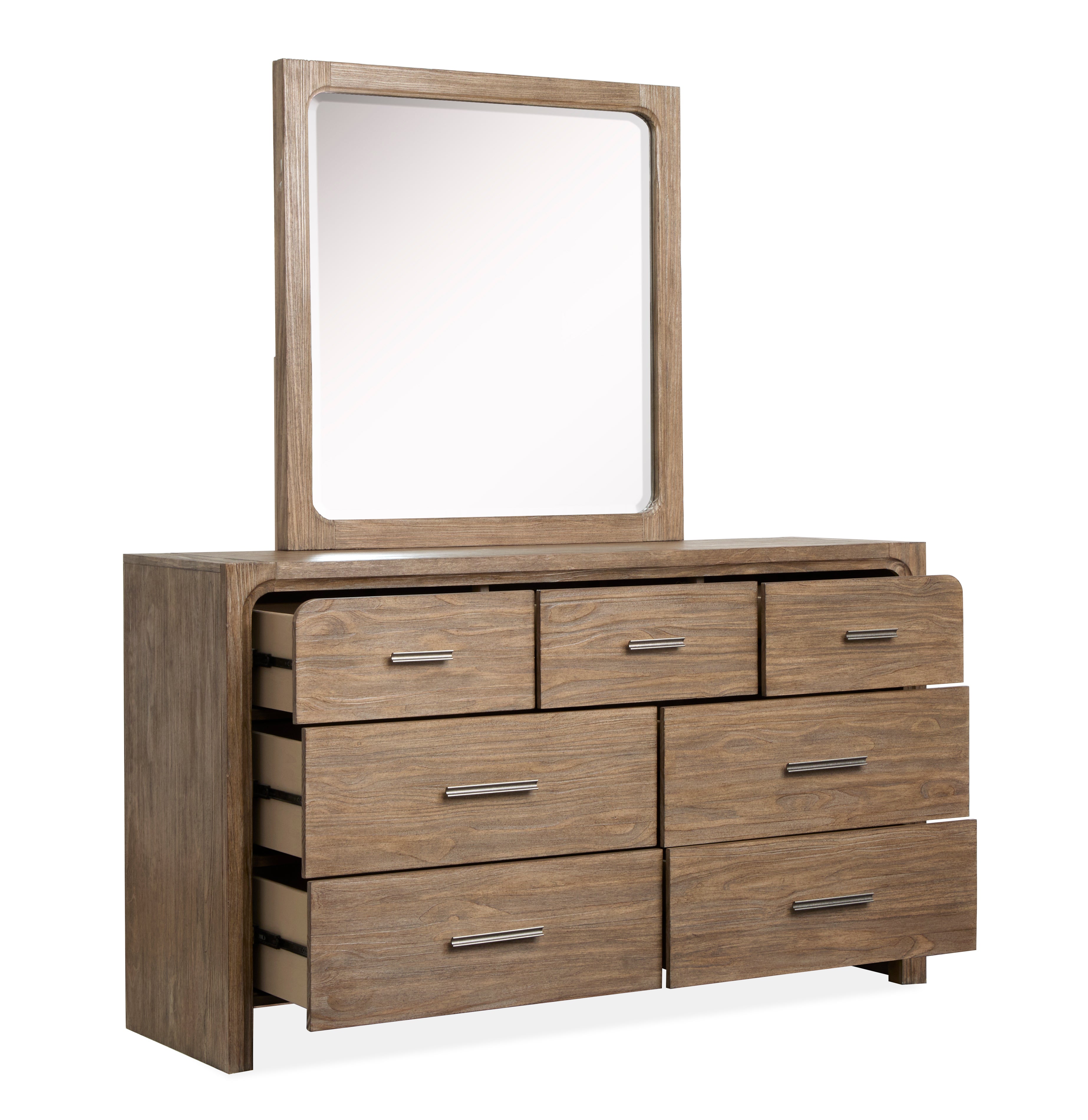 Magnussen Westbourne Portrait Mirror in Dark Umber