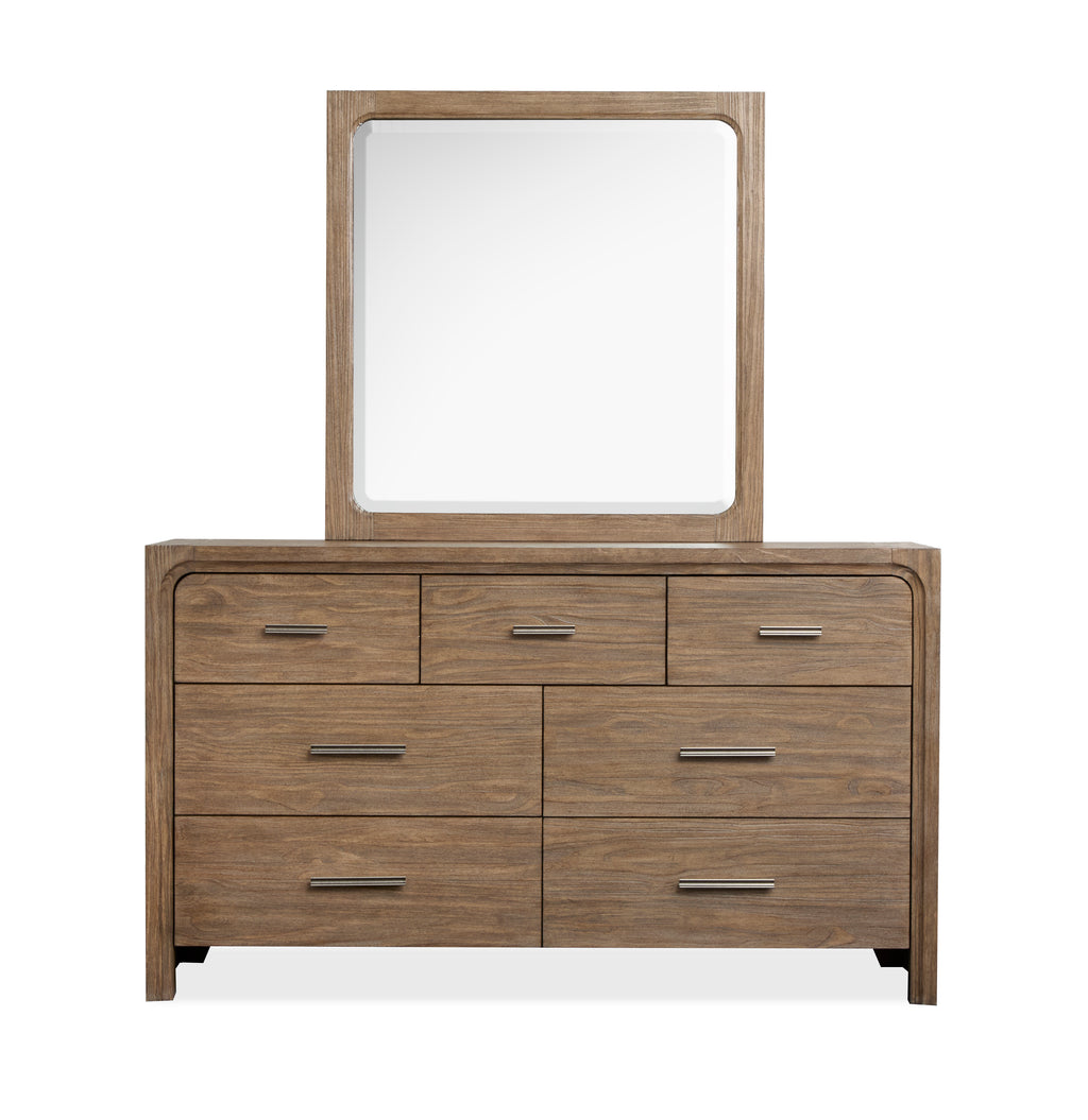 Magnussen Westbourne Portrait Mirror in Dark Umber