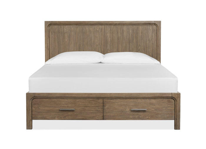 Magnussen Westbourne Panel Storage Bed in Dark Umber