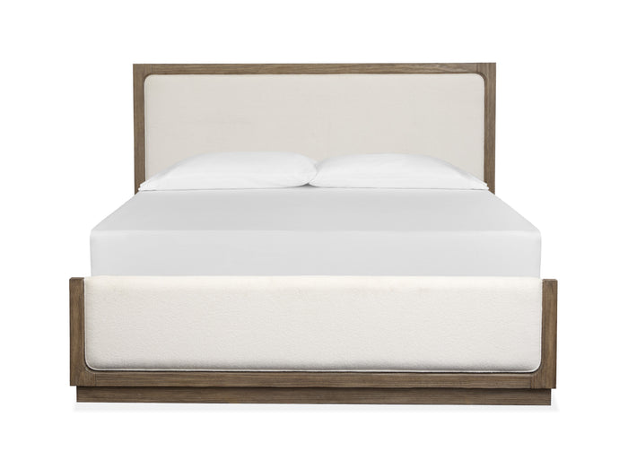Magnussen Westbourne Upholstered Panel Bed in Dark Umber