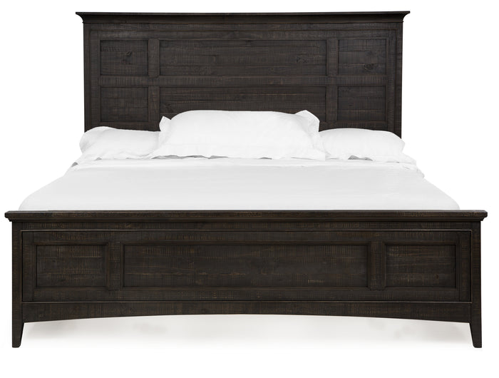 Westley Falls Panel Bed with Storage Rails in Graphite