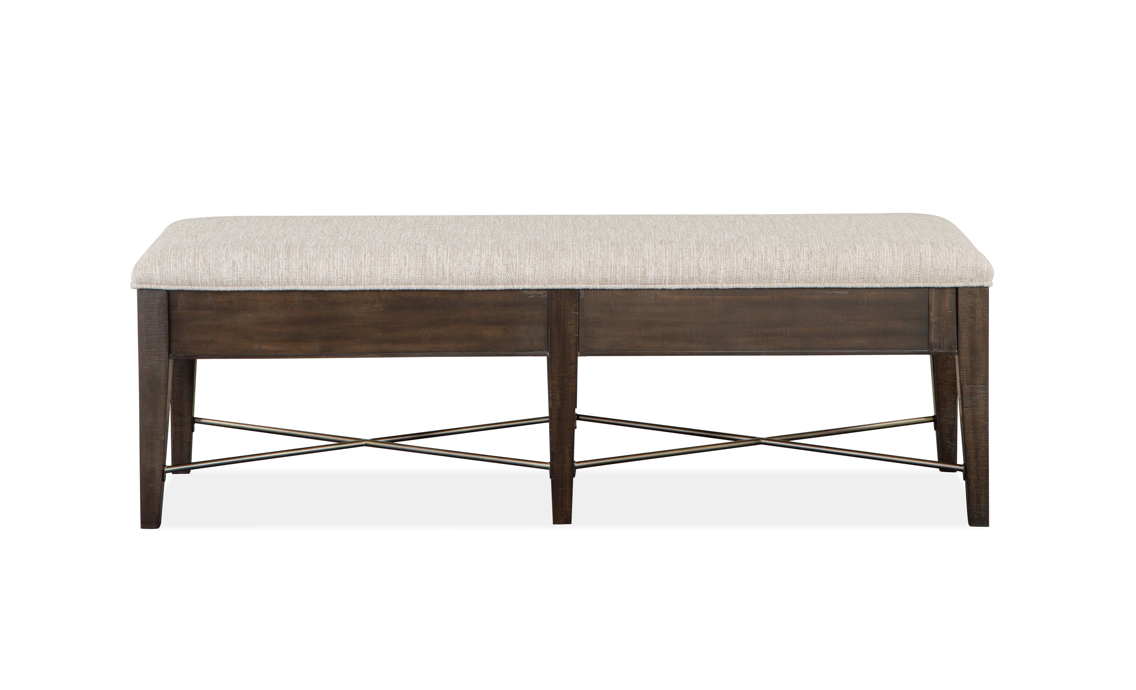 Westley Falls Bench w/Upholstered Seat in Graphite