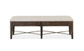 Westley Falls Bench w/Upholstered Seat in Graphite