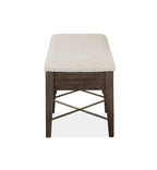 Westley Falls Bench w/Upholstered Seat in Graphite