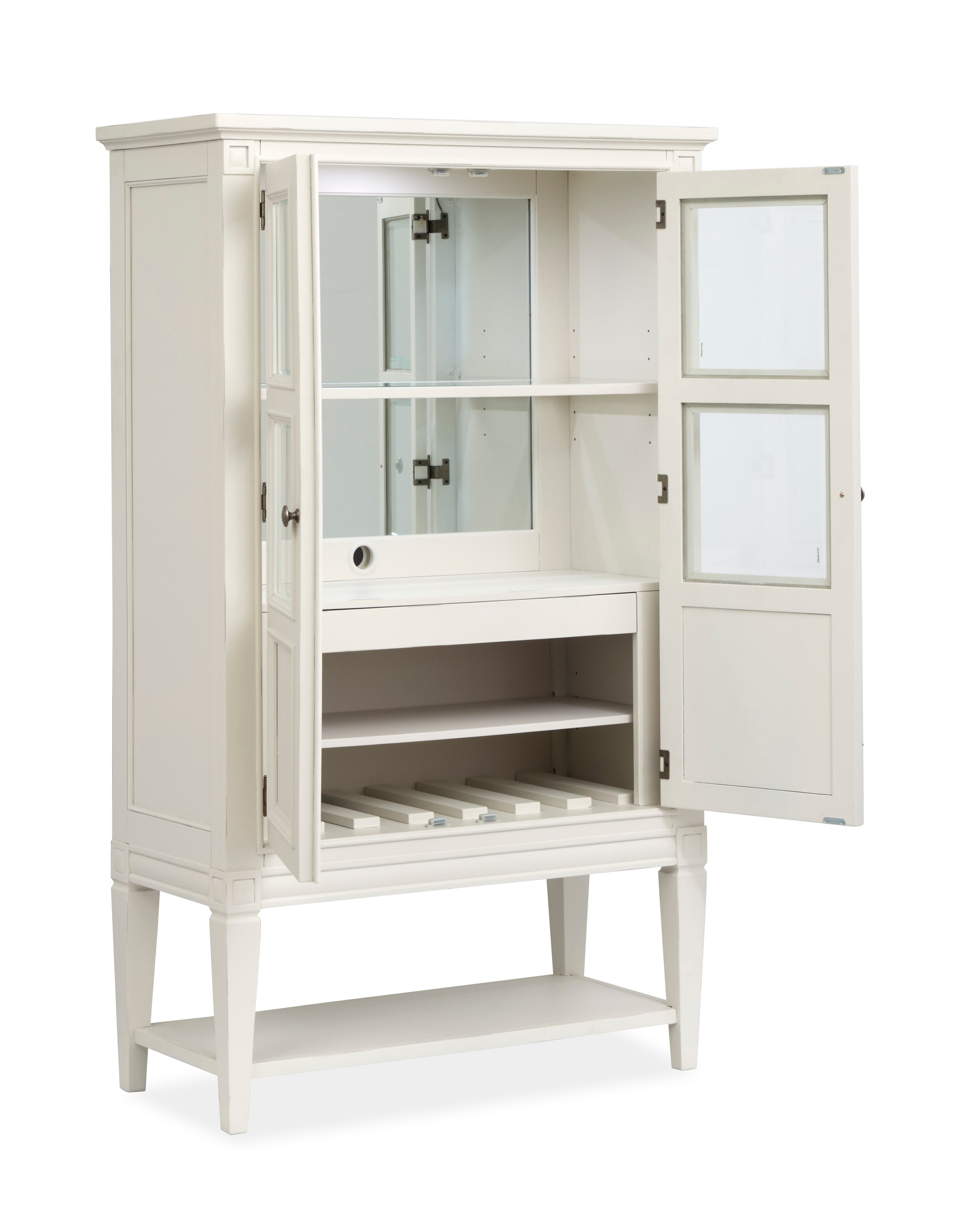 Magnussen Willowbrook Display Cabinet in Egg Shell White