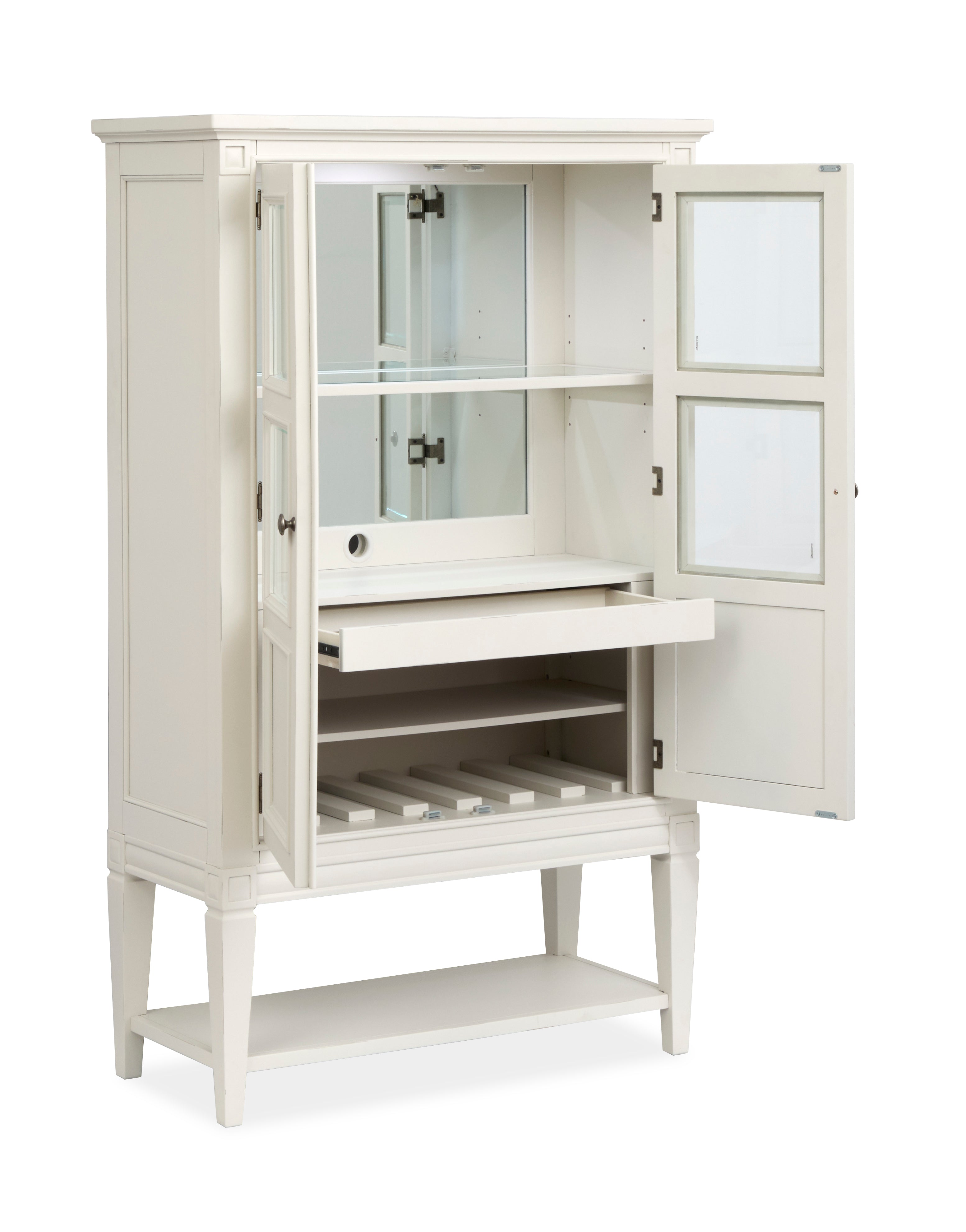Magnussen Willowbrook Display Cabinet in Egg Shell White