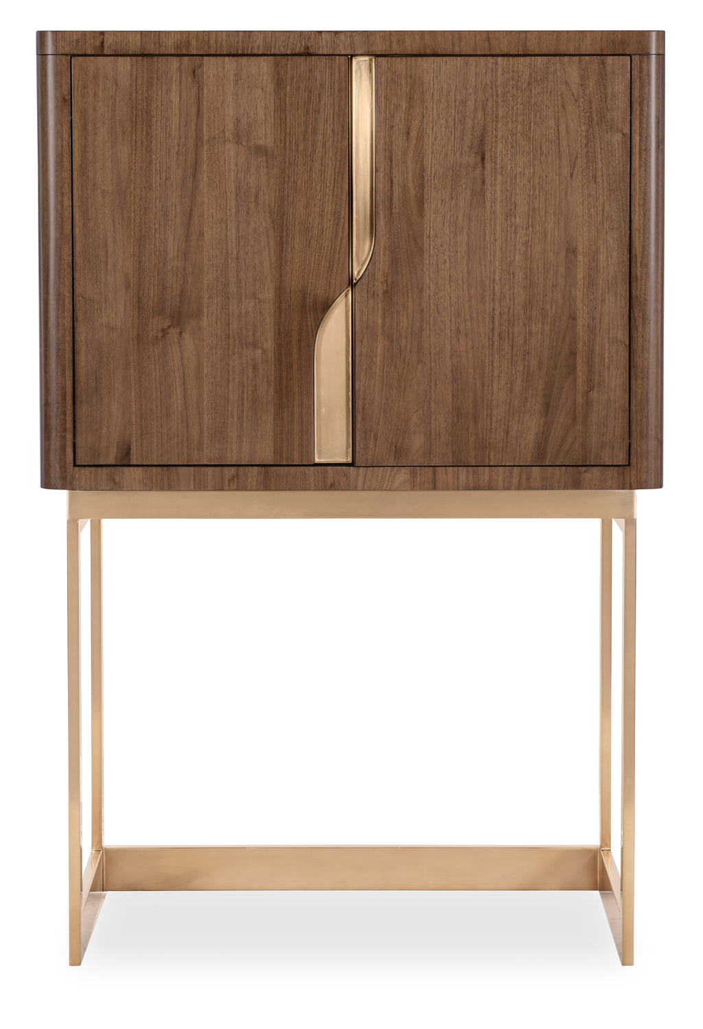 Hooker Furniture Eleana Bar on Stand in Light Caramel/Sunlit Bronze