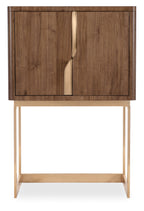 Hooker Furniture Eleana Bar on Stand in Light Caramel/Sunlit Bronze
