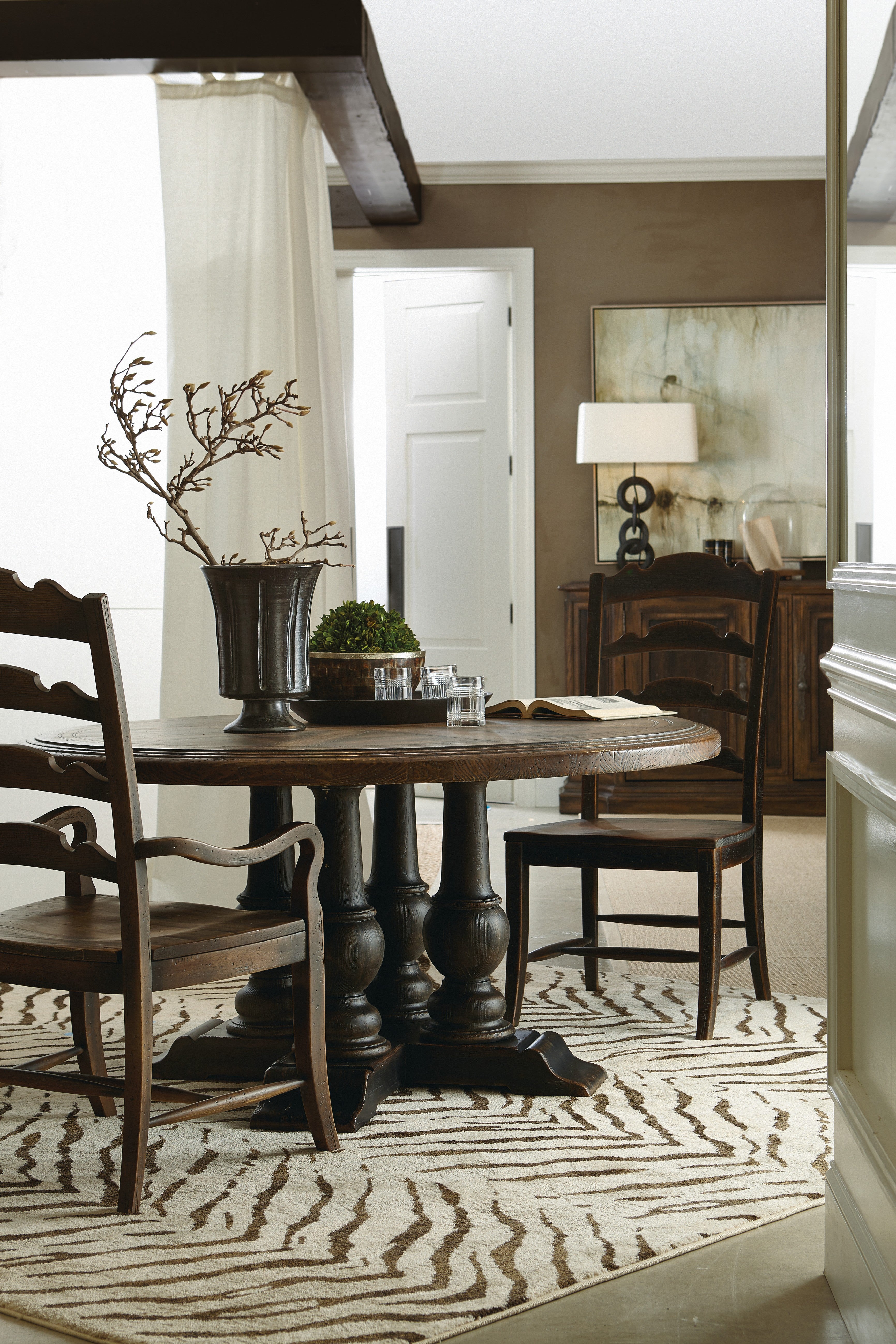 Hooker Furniture Hill Country Twin Sisters Ladderback Arm Chair