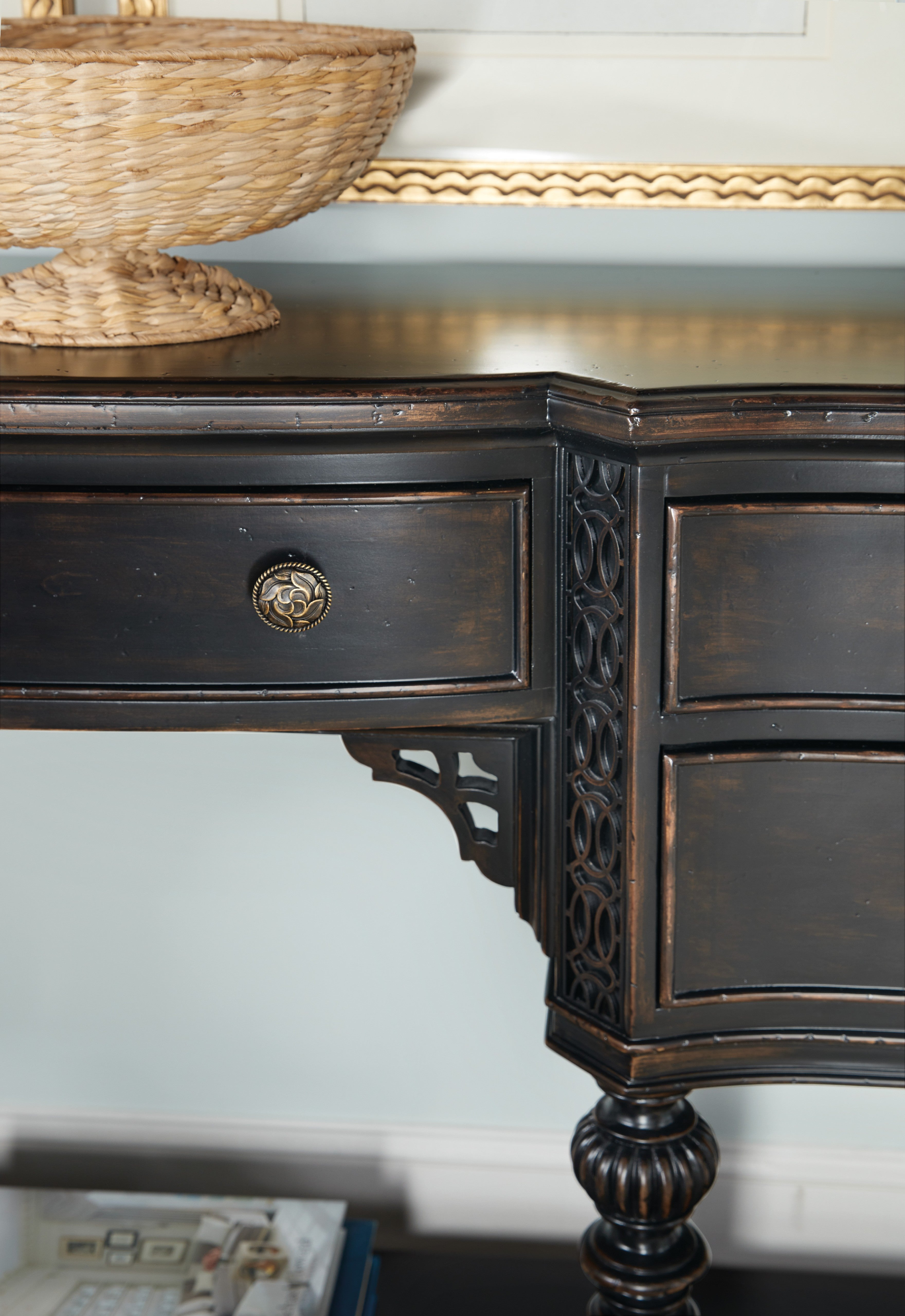 Hooker Furniture Charleston Five-Drawer Server in Black Cherry