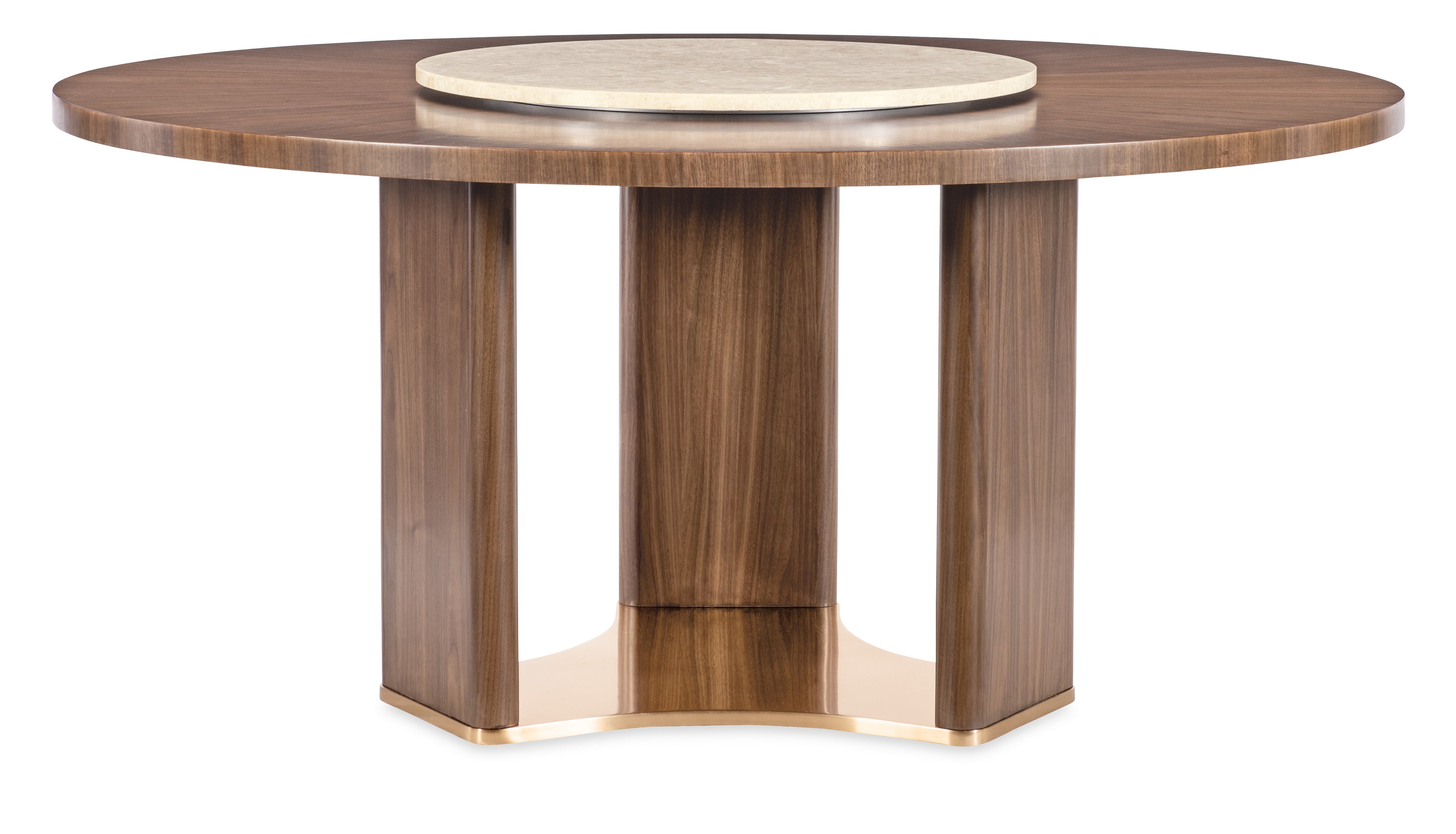 Hooker Furniture Eleana Round Dining Table in Light Caramel/Sunlit Bronze