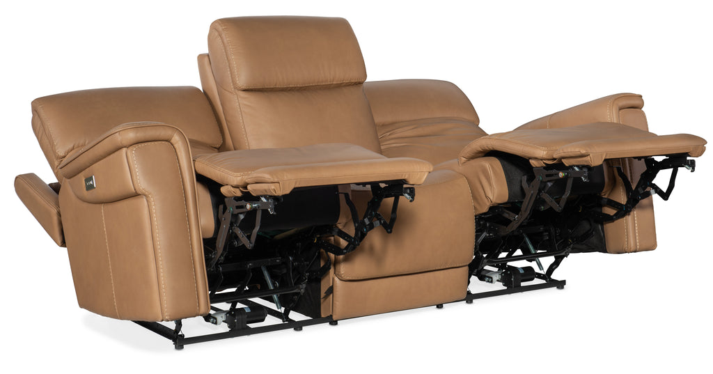 Hooker Furniture Lyra Zero Gravity Power Sofa with Power Headrest in Tan