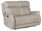 Hooker Furniture Rhea Zero Gravity Power Recline Loveseat with Power Headrest in Sahara Ash