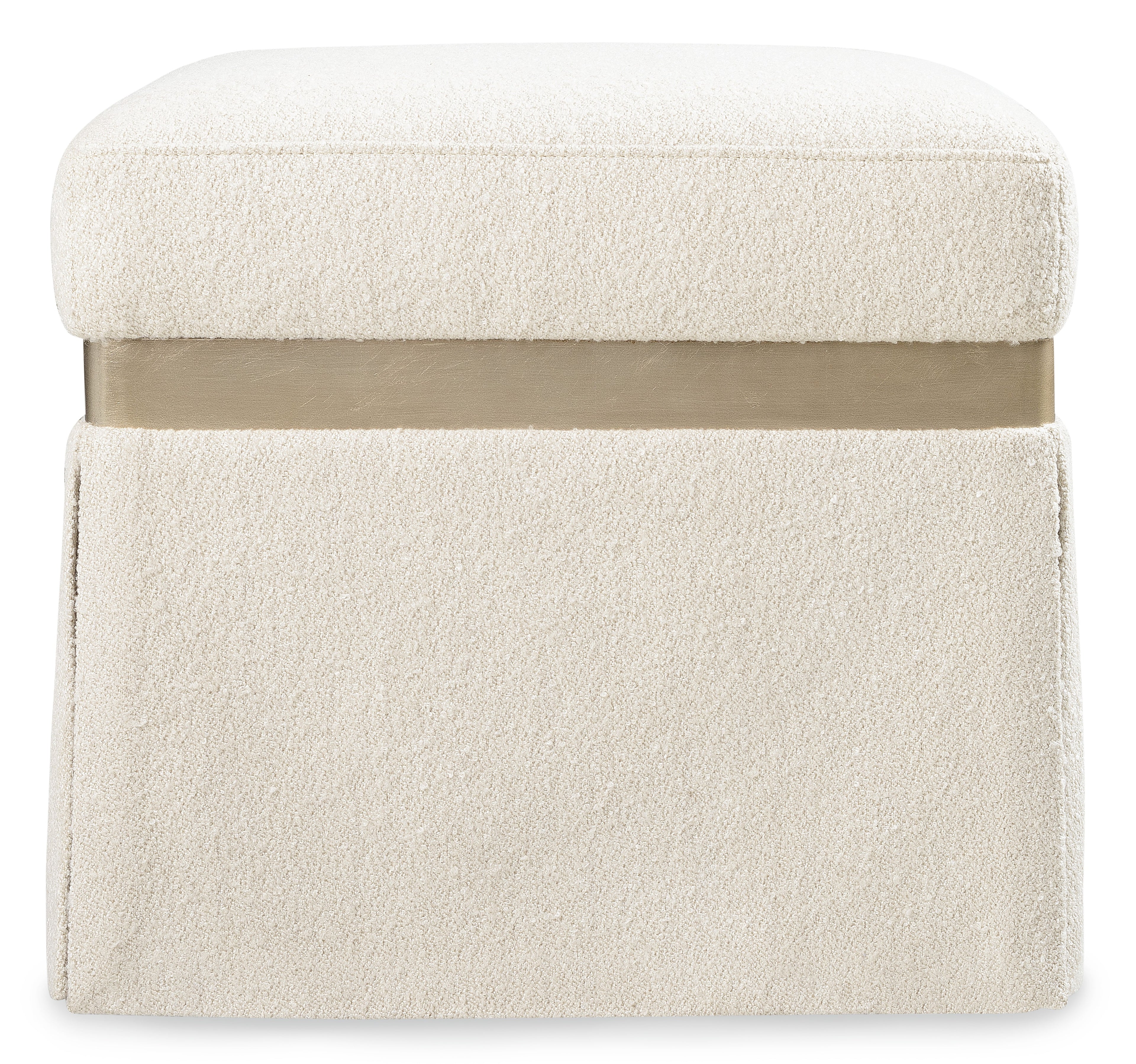 Hooker Furniture Melange Dream Weaver Pouf in Beige