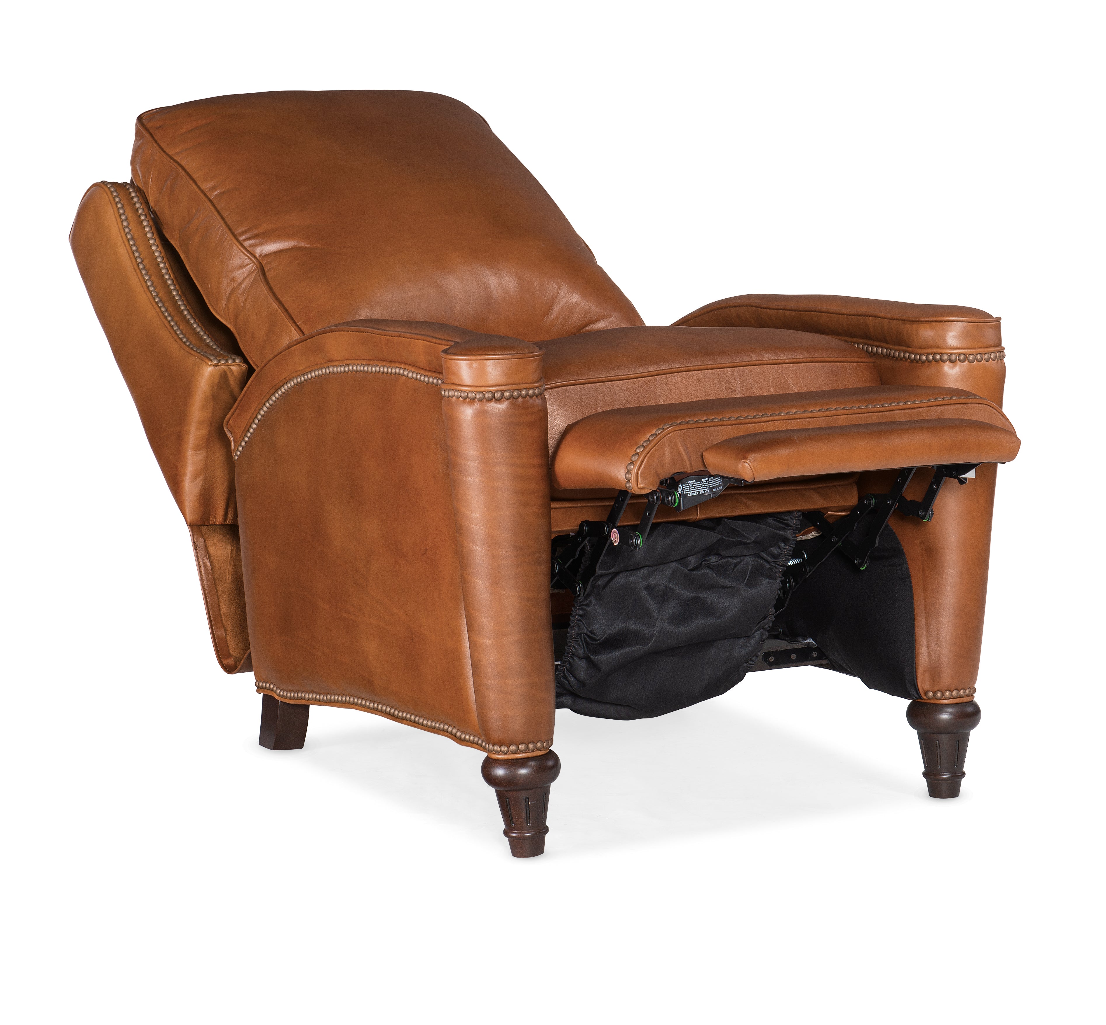 Hooker Furniture Rylea Manual Push Back Recliner in Tan