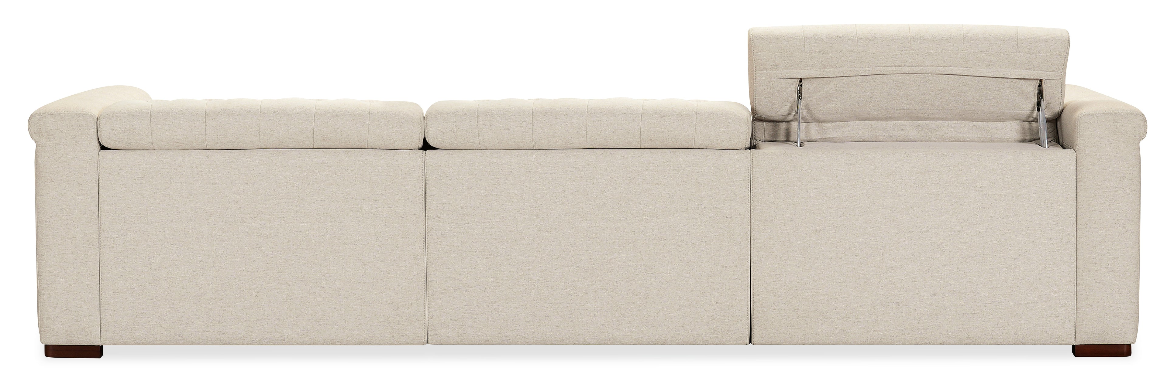 Hooker Furniture Savion Deux 3 Seat Sofa with Two Power Recliners and Three Power Headrests