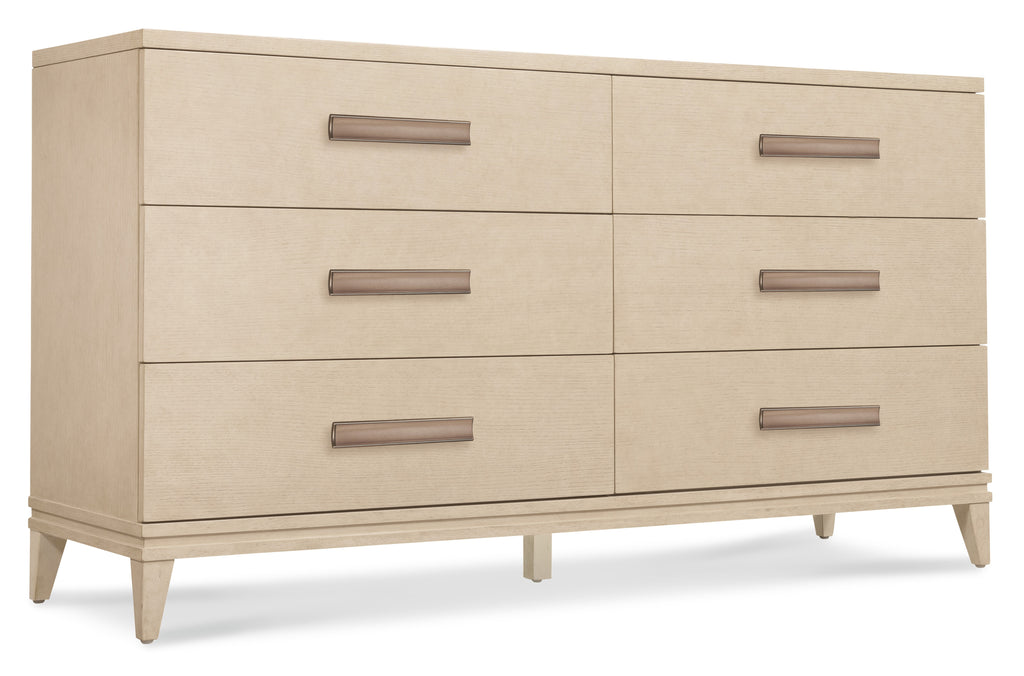 Hooker Furniture Westwood Six-Drawer Dresser in Limestone