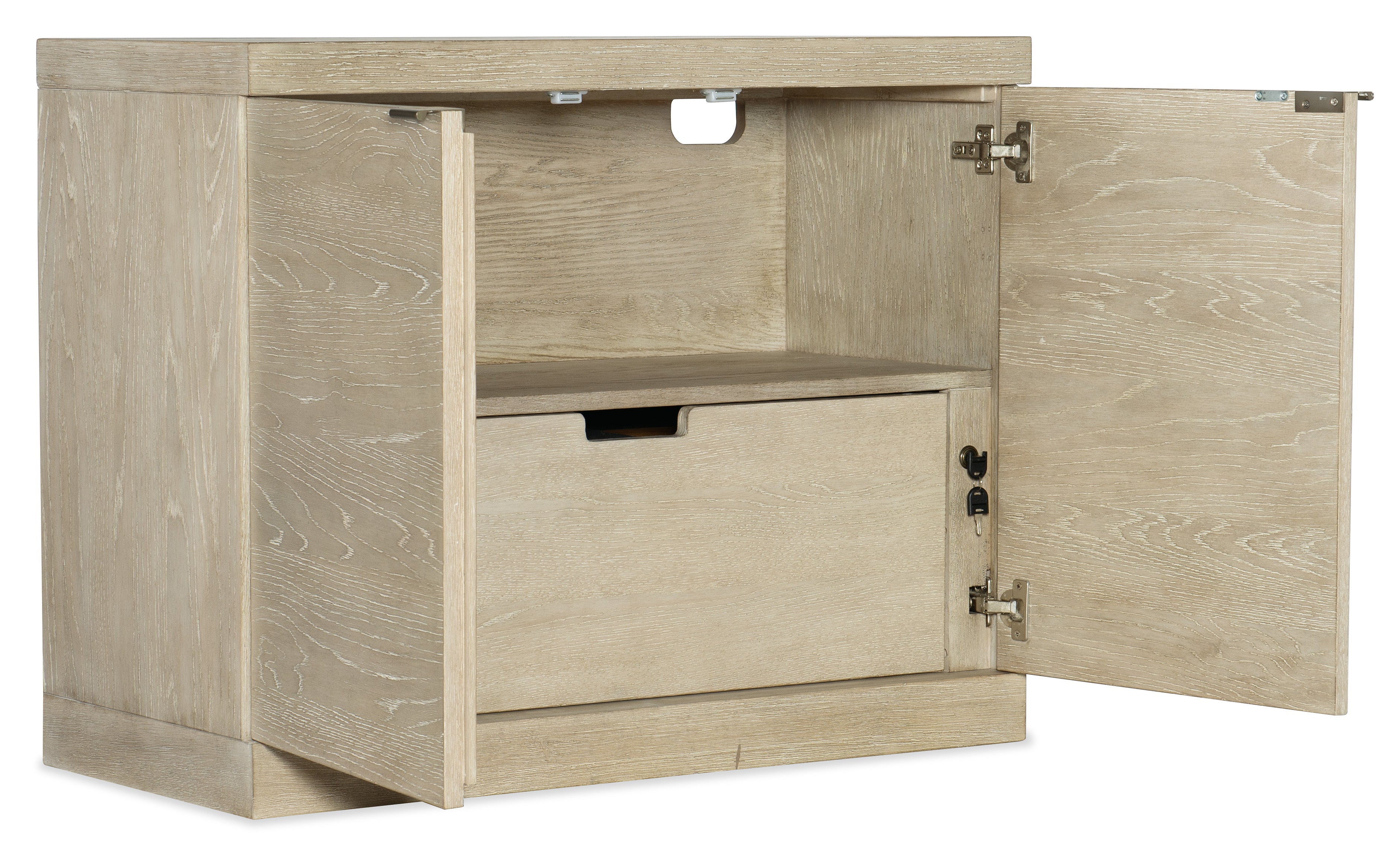 Hooker Furniture Cascade File Cabinet in Light Wood
