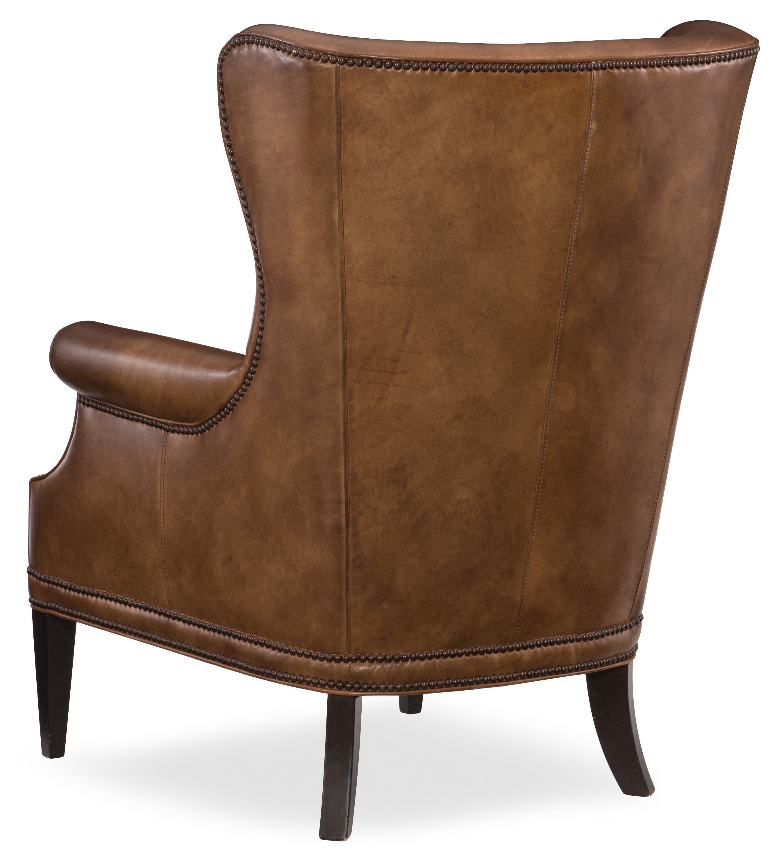 Hooker Furniture Maya Wing Club Chair in Dark Brown