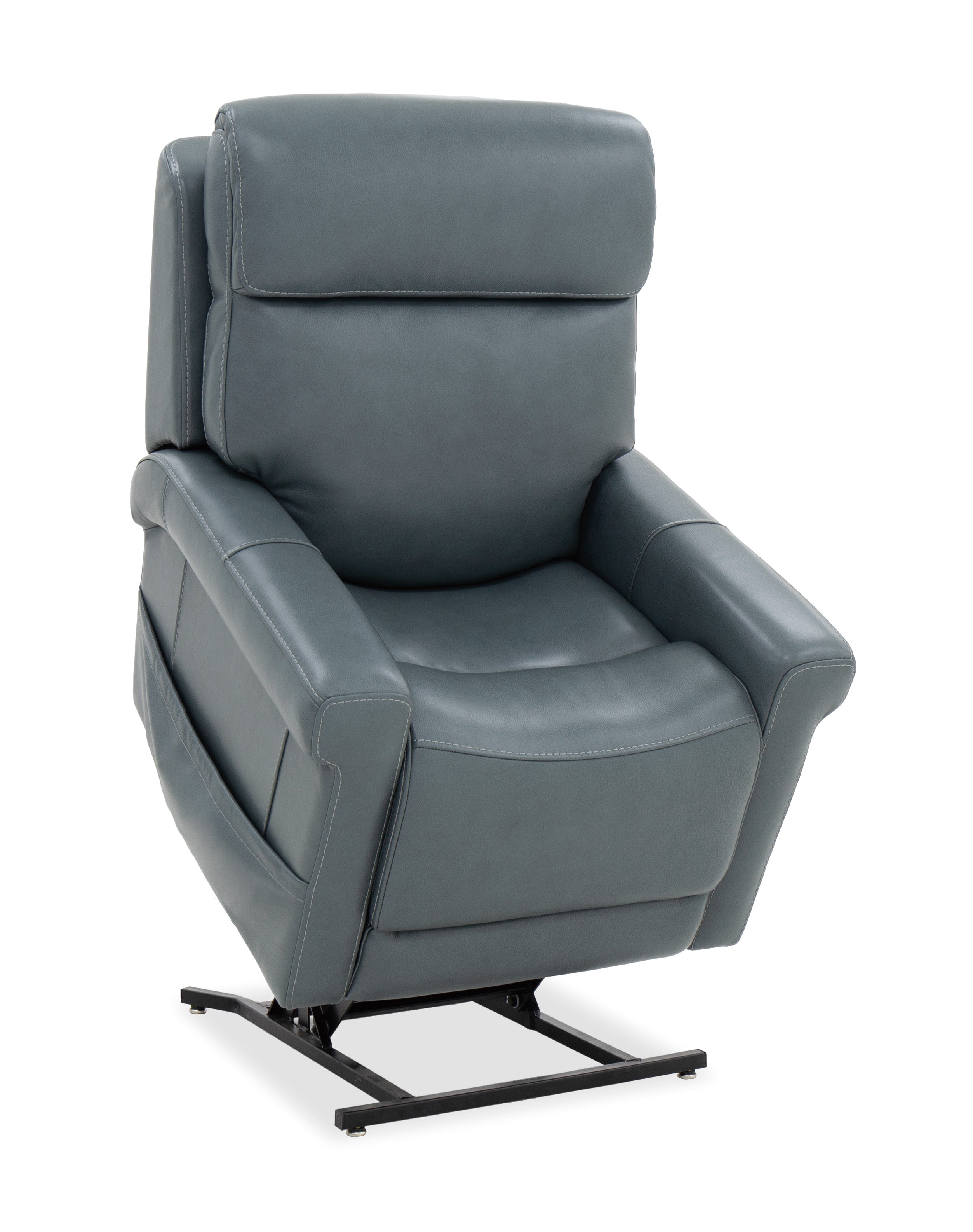 Hooker Furniture Locke Lift Chair with Power Recline, Headrest and Lumbar in Blue