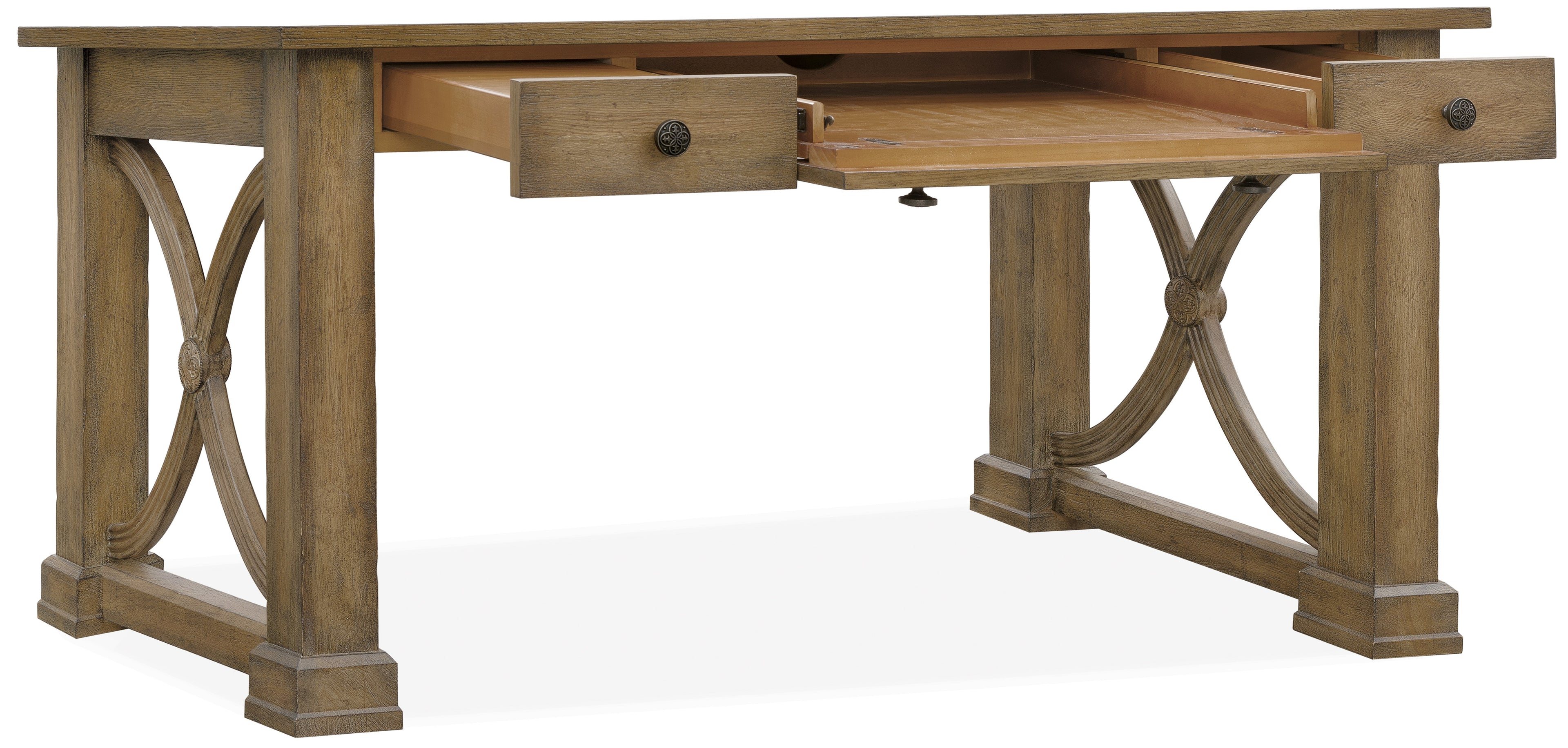 Hooker Furniture Melange Architectural Writing Desk in Light Wood