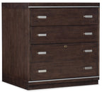 Hooker Furniture House Blend Lateral File in Dark Wood
