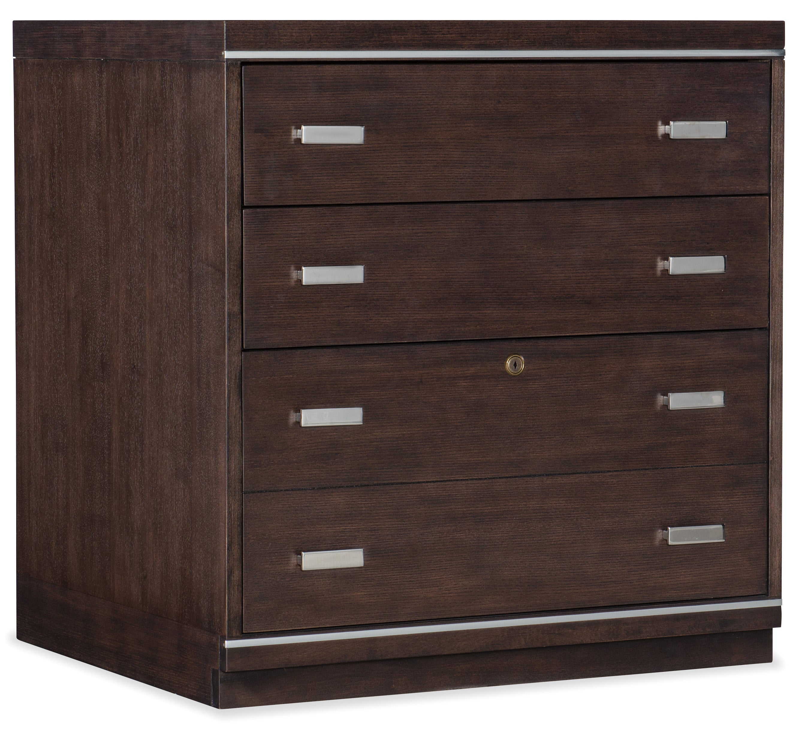 Hooker Furniture House Blend Lateral File in Dark Wood